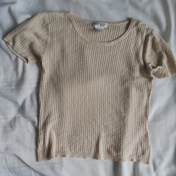 {Worthington} Crew Short Sleeve Pullover Sweater - Picture 2 of 4